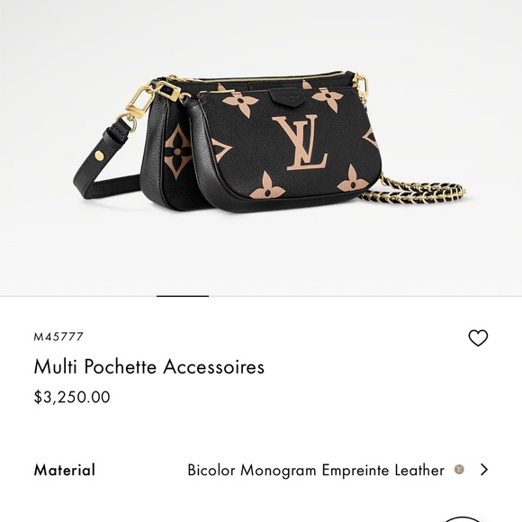 Louis Vuitton Black with Cream Monogram Crossbody - Picture 1 of 12